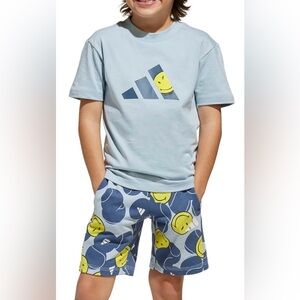 Adidas x Smiley World T-Shirt and Shorts Set